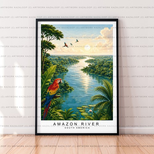 Amazonas fluss ungerahmter - fluss,