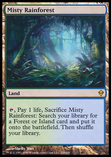 Mtg misty rainforest played - misty,